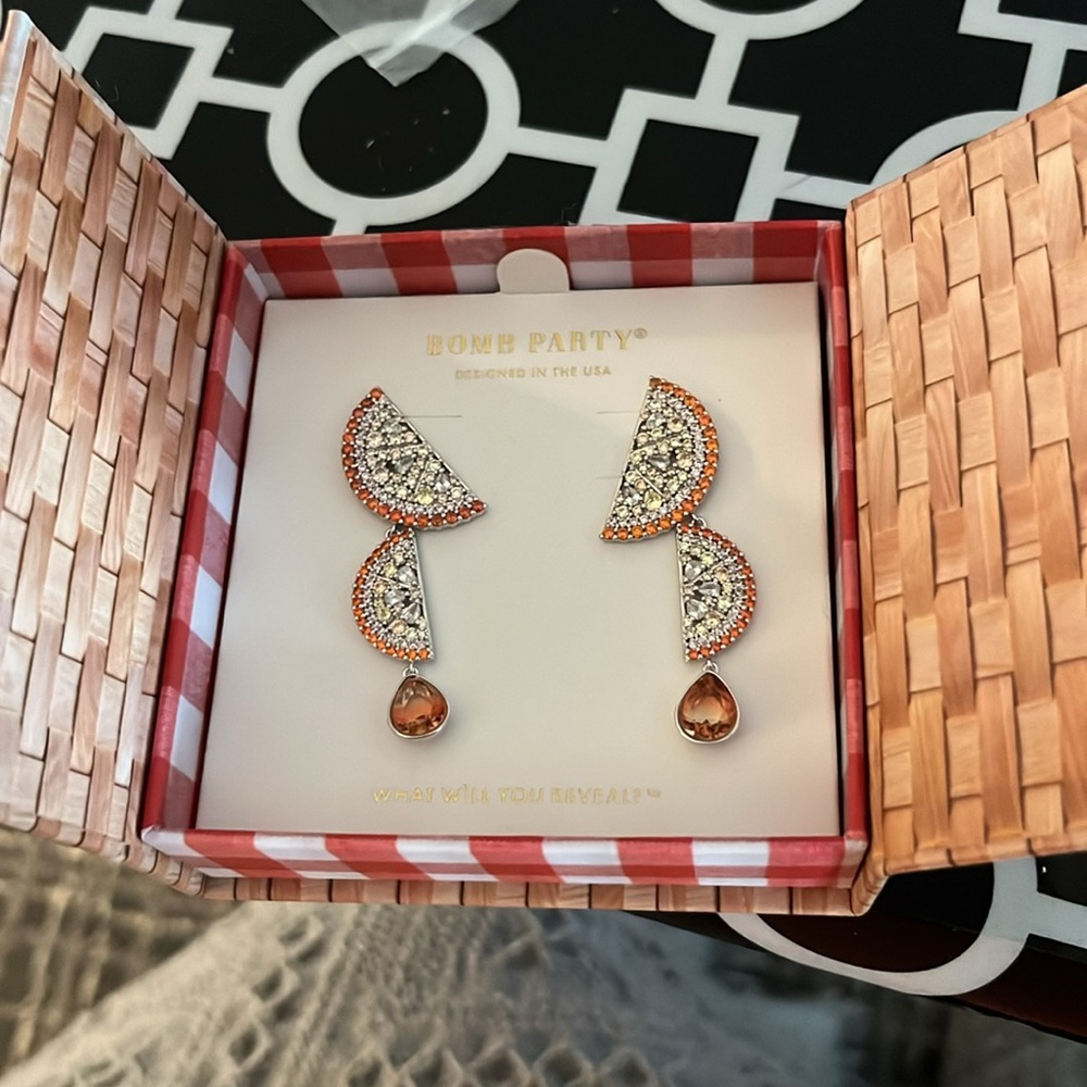 Oranges-Bomb Party Market Fresh earrings